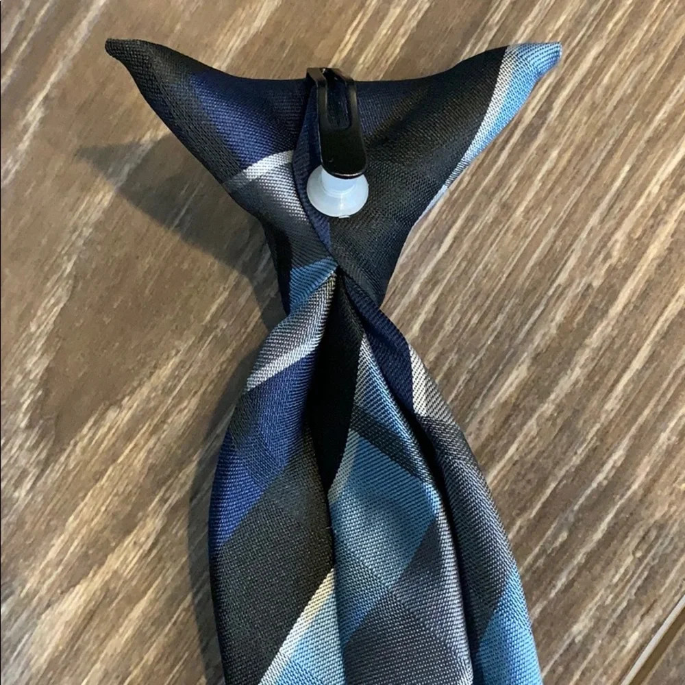 Kids Plaid Clip-on Tie